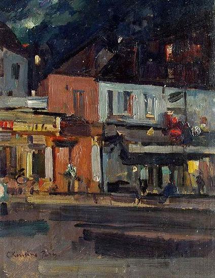 Konstantin Alekseevich Korovin Moon Night, Paris oil painting picture